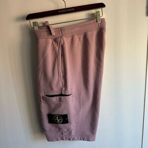 Stone Island Mauve Cotton Shorts